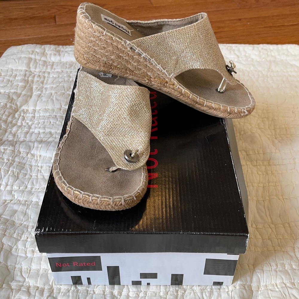 Fonda Wedge espadrille thong sandal